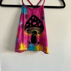 Earth bound tie dye top